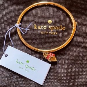 Crystal Flower Hinged Bangle Bracelet